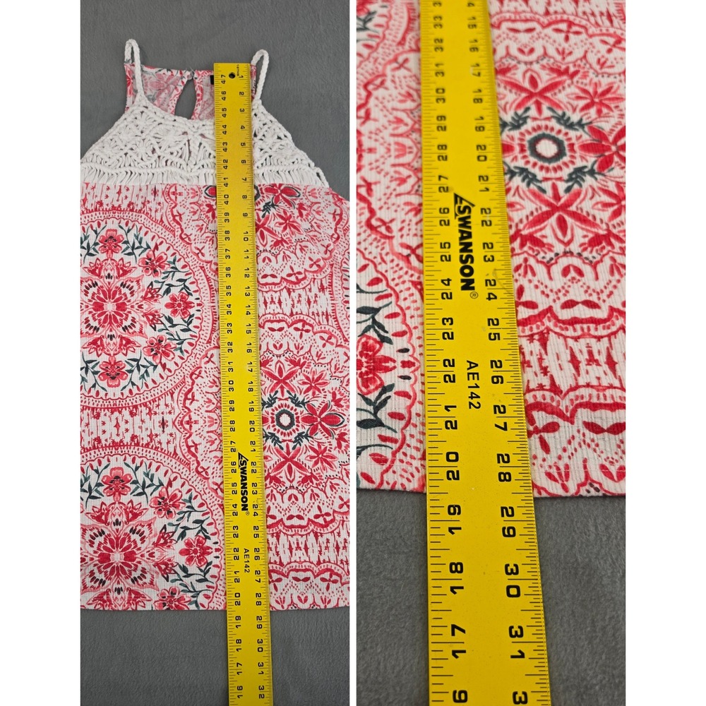 Torrid Boho Crochet Floral Tank Top Womens Plus Size 1 - Picture 7 of 8